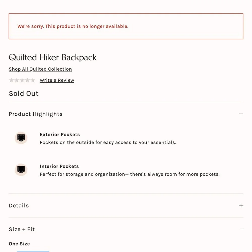Free People Quilted Hiker Backpack